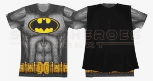 Batman Youth Sublimated Cape T-shirt - Batman Sublimated Cape Costume Tee Shirt