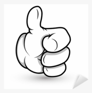 Thumbs Up- Vector Illustration Sticker • Pixers® • - Cartoon Thumbs Up Png