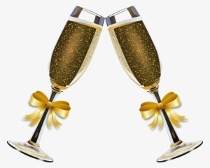 Thelma Menezes Marcadores - Gold Champagne Glass Clipart