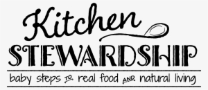Kitchen Stewardship Chalkboard Logo Black