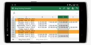 Excel In Office For Android Phone - Computer Monitor