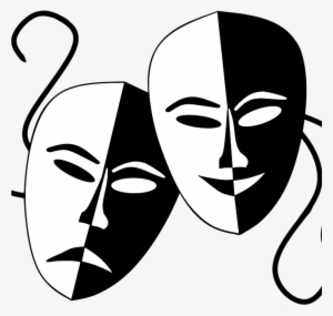 Theatre Masks Clip Art Onlinelabels Clip Art Tragedy - Theater Masks Clipart