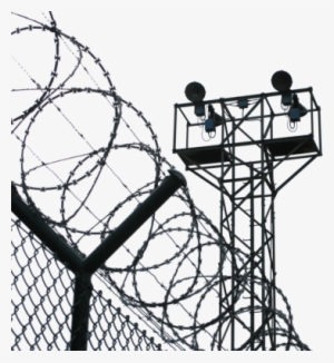 Barbed Wire And Jail Lookout Psd - Prison