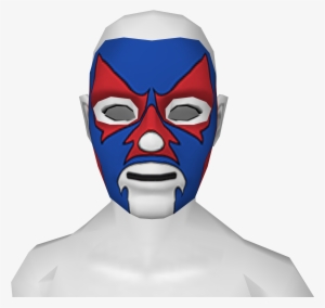 Blue Red Lucha Libre Mask - Red Lucha Libre Mask