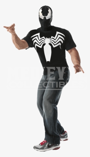Adult Venom Costume Top And Mask - Venom Costume