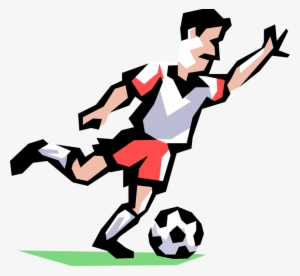 Vector Illustration Of Sport Of Soccer Football Player - Logo De Futbol Sala
