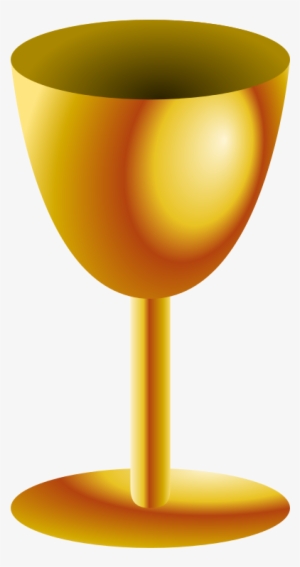 Golden Wine Glass Png