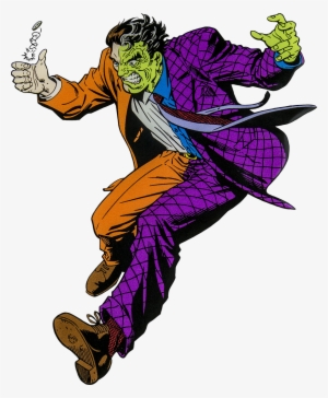 Two Face Character Lensed Emblem - Two Face Comics Png