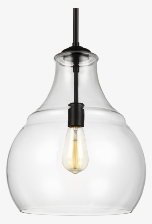 Clear Thick Glass 1-60w Lamp W