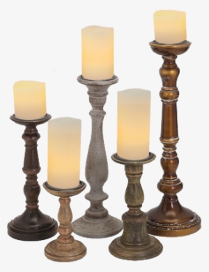 Edith Wood Candlestick Collection