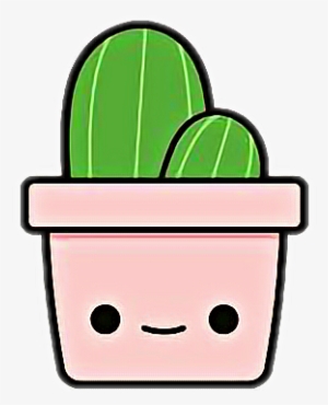 Cactus Cute Kawaii Chibi Aesthetic Tumblr Tumbler Stick - Cute Cactus Png