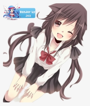 Anime Girl School Uniform Student Wallpaper 4K 83249
