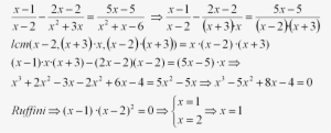Rational Equations - Handwriting