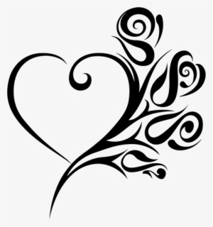 378 Tribal Tattoo Clip Art Public Domain Vectors - Wedding Heart Clip Art