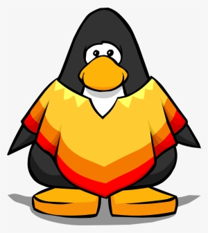 Poncho From A Player Card - Club Penguin Blue Tux