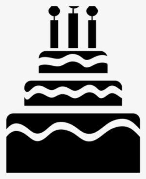 Cake Vector - Black And White Cake Vector