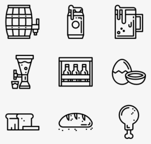 Food & Drink 36 Icons - Education Line Icon