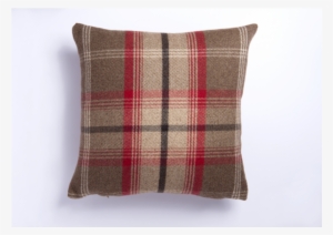 Highland Mist Tartan Cushion Cover In Red - Karaca Home Country Ekose Kırlent Düğmeli