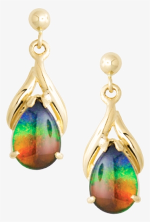 Nina 14k Yellow Gold Earrings By Korite Ammolite - Korite