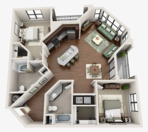Apartment 3d Floor Plans Studio House Plan 3d Products