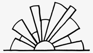 Sunset Clipart Outline - Sunset Clipart Black And White