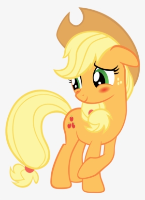 Applejack, Blushing, Cute, Safe - Character Apple And Onion