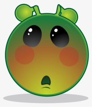 Smiley Green Alien Blush - Grrr