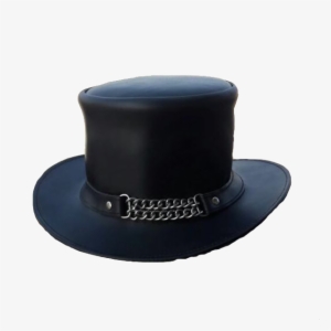 Steampunk Chain Reaction Leather Top Hat