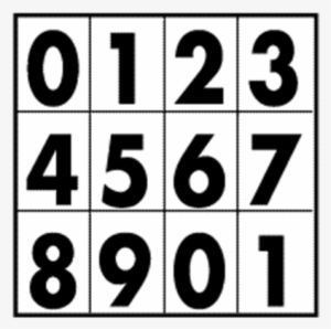 Number Labels For Orange Panels - Number