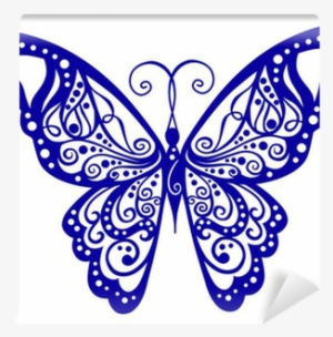 Artistic Pattern With Butterfly, Suitable For A Tattoo