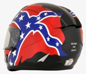 Afx Red Unisex Rebel Flag Motorcycle Full Face Riding