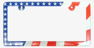 patriotic license plate frame