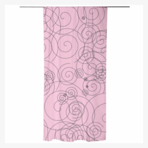 Pink Swirls Curtain $75 - Towel