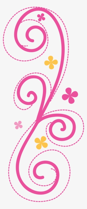 Pink Swirls Etiquetas Imprimibles, Picasa, Hojas, Escolares, - Bordes De Flores Aqua