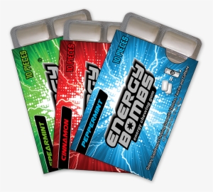 Energy Bombs Chewing Gum - Energy Bombs Menta Fresca 10 Chicles