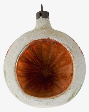 Vintage Frosted Orange Christmas Ornament - Christmas Day