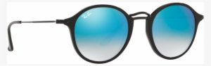 Ray Ban Glasses Png - Ray-ban Round Fleck Rb2447 901/4o 49 Sunglasses