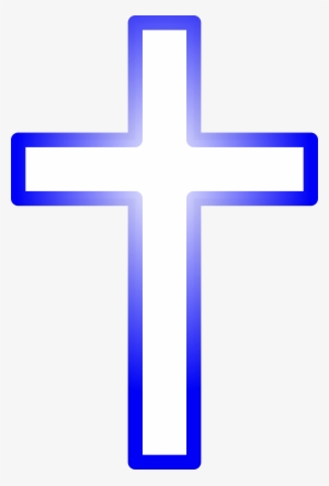 Cross Outline Png - Blue Cross Clipart