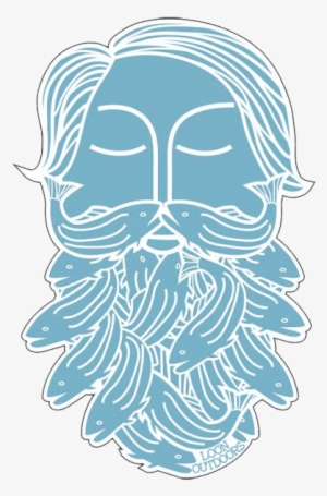 Image Loon Outdoors Bearded Sticker Fly Fishing Stickers - Sticker