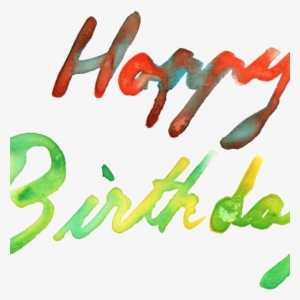 Birthday Png 5 Happy Birthday Watercolor Png Transparent - Portable Network Graphics