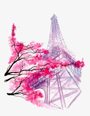 Eiffel Tower Painting Illustration - Eiffel Tower Watercolor Png