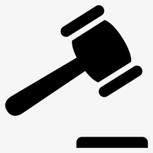 Gavel Vector - Law Icon Png