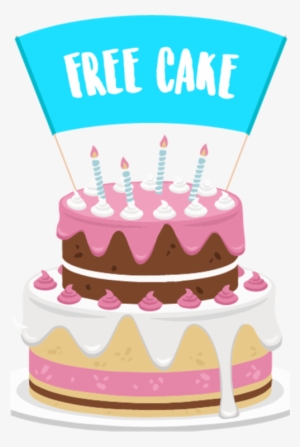 Free Cake - Vector Birthday Cake Png