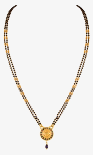 Gold Round Dual Black - Mangala Sutra