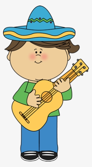 Children Playing Guitar Clipart - Play The Guitar Clipart Png