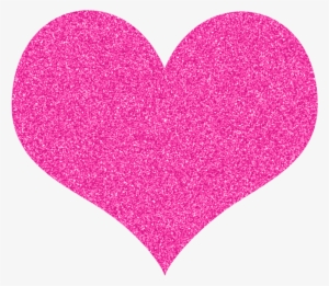 Free Glitter Hearts Clipart - Pink Glitter Heart Png