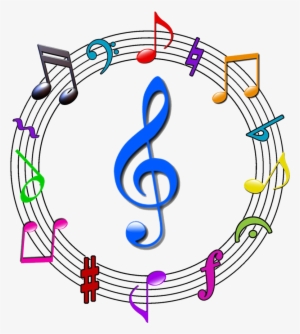 Transparent Colorful Notes Png Clipart - Colorful Music Symbols Png