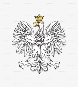 Cafepress Polish Eagle With Gold Crown Square Sticker