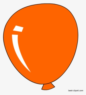 Free Orange Balloon Png Clip Art - Orange Balloon Clipart