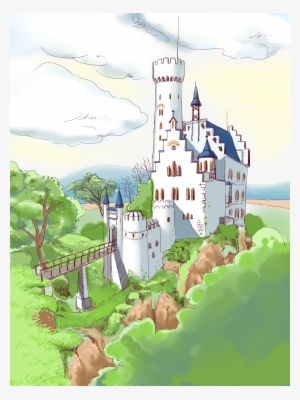 Forest Castle Drawing Cartoon - Bosque Y Castillo
